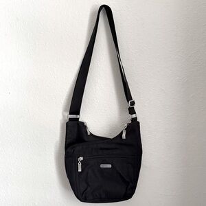 Baggallini RFID Cross City Bagg Black Crossbody‎ Purse Water Resistant Nylon